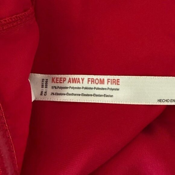 ANTHROPOLOGIE Satin Red Bow Crop Top Strapless Size XL NEW - Picture 9 of 11